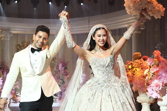 Váy cưới trăm triệu đồng của fashionista Tiên Nguyễn