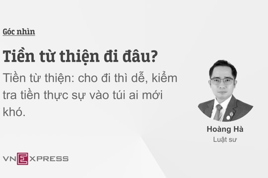 Tiền từ thiện đi đâu?