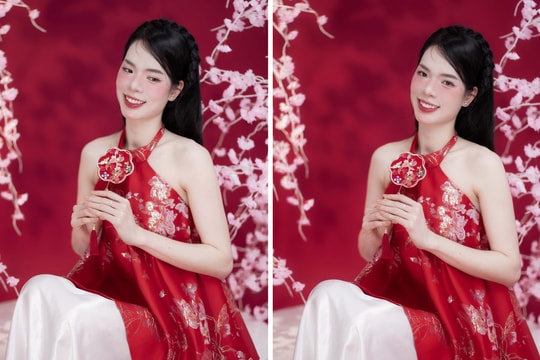 Nhan sắc hoa khôi bóng chuyền cầm cờ Việt Nam dự khai mạc SEA Games 33