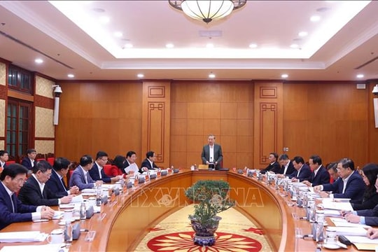 Tổng Bí thư chủ trì buổi làm việc với Thường trực các Tiểu ban Đại hội XIV của Đảng