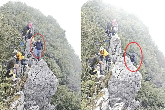 Du khách rơi khỏi vách núi khi chụp hình selfie