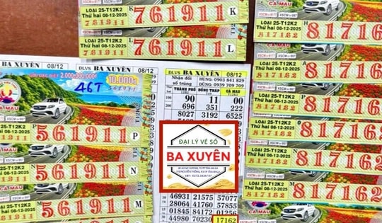 Xổ số miền Nam: Đại lý vé số đang tìm vị khách trúng độc đắc 24 tỉ đồng