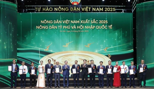 Tôn vinh 63 nông dân xuất sắc, có người đạt doanh thu 150 tỉ đồng/năm