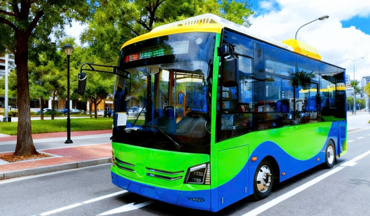 Côn Đảo lần đầu có xe buýt kết nối trung tâm đảo - sân bay