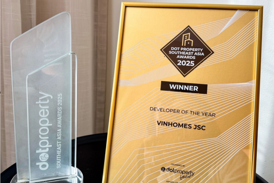 Vinhomes được vinh danh 'Nhà phát triển của năm ở khu vực Đông Nam Á 2025'