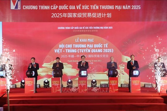 Khai mạc Hội chợ Thương mại Quốc tế Việt – Trung (Tuyên Quang 2025)