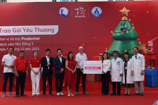 Prudential Việt Nam lan tỏa yêu thương mùa Giáng Sinh đến bệnh nhi qua chuỗi hoạt động cộng đồng