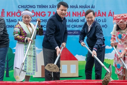 Báo Dân trí khởi công 7 nhà Nhân ái, chung tay hồi sinh bản làng sau bão lũ