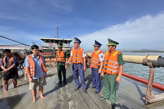 Bộ Tư lệnh Vùng Cảnh sát biển 3 bắt giữ tàu vận chuyển cát trái phép