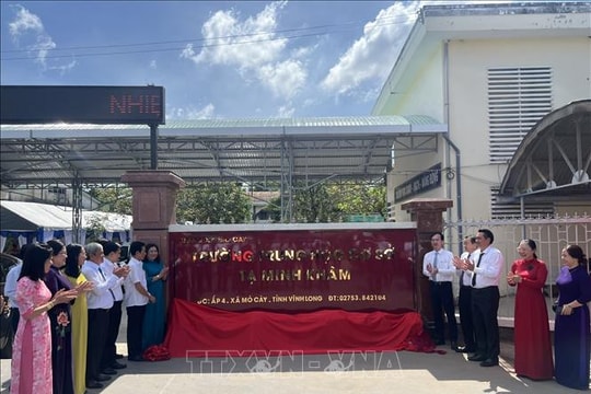 Vĩnh Long: Công bố đổi tên trường, ghi nhận đóng góp của Anh hùng Tạ Minh Khâm