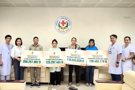 Trao hơn 626 triệu đồng tới 4 bệnh nhân bị tai nạn chấn thương sọ não