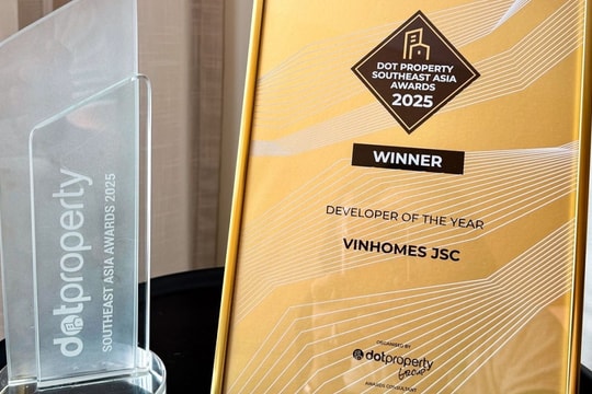 Vinhomes nhận giải nhà phát triển bất động sản khu vực Đông Nam Á