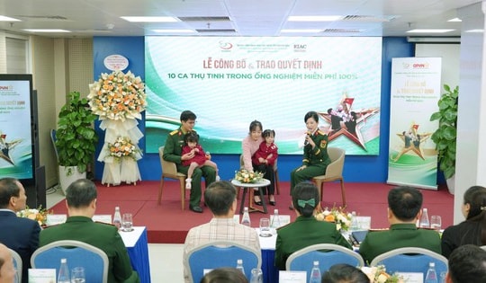 Nhiều gia đình quân nhân hiếm muộn được hỗ trợ thực hiện IVF miễn phí