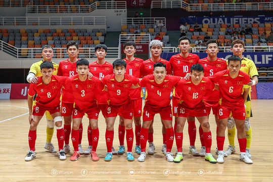 Đội tuyển Futsal Việt Nam tăng 6 bậc, vào Top 20 thế giới trên bảng xếp hạng FIFA