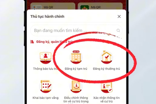 Hướng dẫn cập nhật thông tin cư trú trên VNeID