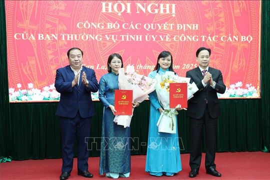 Tỉnh ủy Sơn La công bố các quyết định về công tác cán bộ