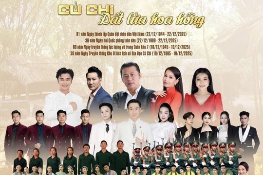 Lắng nghe lịch sử Củ Chi qua đêm nhạc 'Đất lửa hoa hồng'