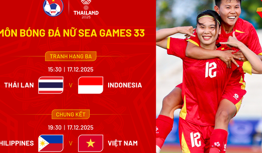 Lịch thi đấu chung kết bóng đá nữ SEA Games 33: ĐT nữ Việt Nam tái đấu Philippines