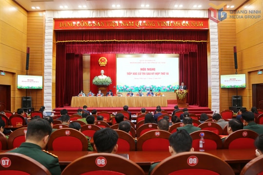 Giám đốc Học viện chính trị Quốc gia Hồ Chí Minh tiếp xúc cử tri Quảng Ninh