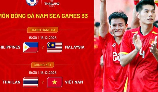 Lịch thi đấu chung kết bóng đá nam SEA Games 33 mới nhất: U22 Việt Nam đấu U22 Thái Lan