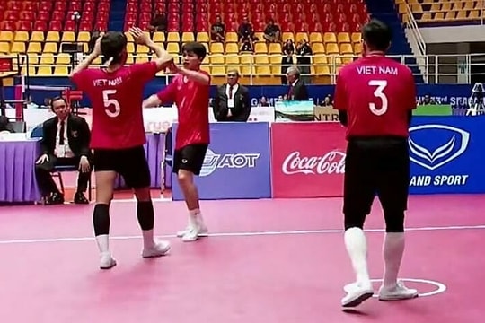 Việt Nam hạ bệ Thái Lan ở cầu mây nam SEA Games