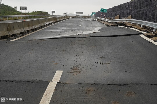Cao tốc qua Đăk Lăk sụt lún, nứt toác