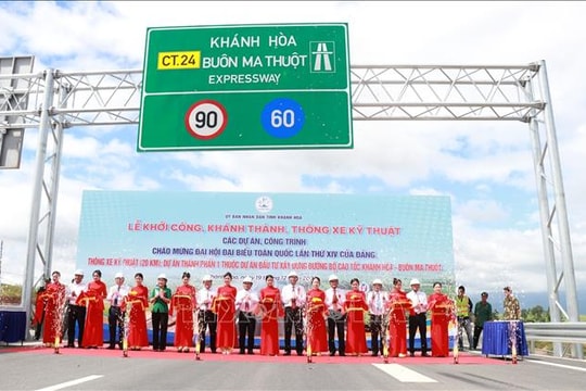 Thông xe kỹ thuật dự án thành phần 3 cao tốc Khánh Hòa - Buôn Ma Thuột