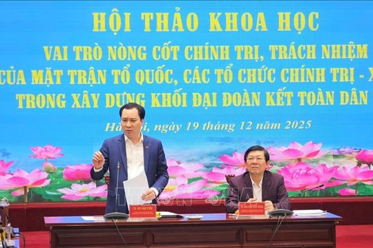 Phát huy vai trò nòng cốt chính trị của MTTQ trong xây dựng khối đại đoàn kết toàn dân tộc