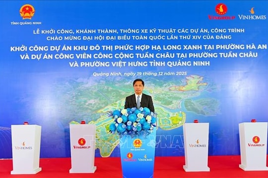 Quảng Ninh: Đồng loạt khởi công, khánh thành dự án quy mô lớn