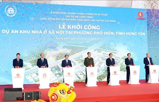 Hưng Yên: Khởi công khu nhà ở xã hội và nhiều công trình giao thông quan trọng