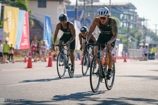 Lâm Quang Nhật phá sâu kỷ lục quốc gia triathlon