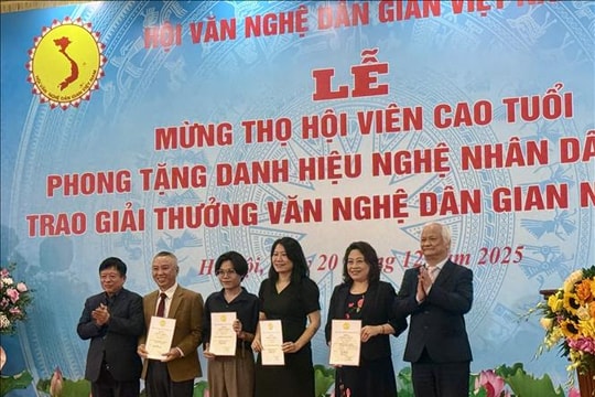 49 tác phẩm, công trình nghiên cứu được trao Giải thưởng Văn nghệ dân gian