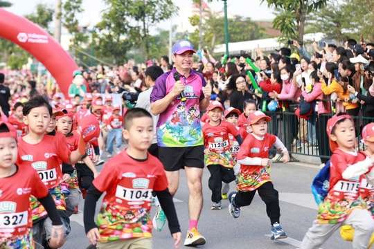 Hàng nghìn trẻ em Hải Phòng tranh tài tại Kun Marathon mùa ba