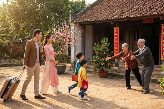 Tôi đưa cả nhà về quê ăn Tết dù nợ nần chồng chất