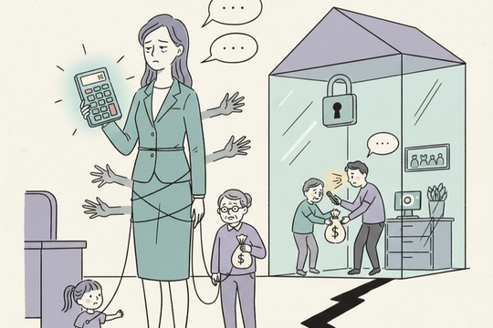 Chồng thường xuyên 'đụng chạm' tôi, kể cả trước mặt con