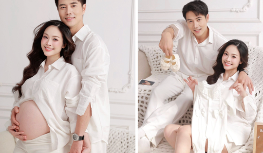 MC Thùy Linh lần đầu khoe bụng bầu bên chồng kém 5 tuổi