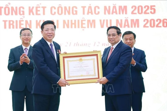 Thủ tướng Phạm Minh Chính dự Hội nghị triển khai nhiệm vụ năm 2026 của Bộ Xây dựng