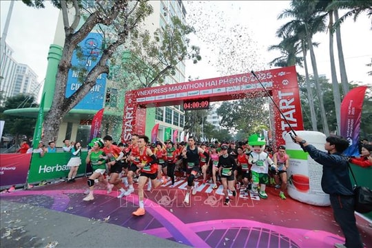 Hơn 14.000 vận động viên tham gia Giải chạy VnExpress Marathon Hải Phòng 2025
