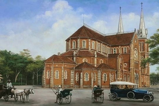 Sài Gòn, Hà Nội hơn 100 năm trước qua tranh sơn dầu