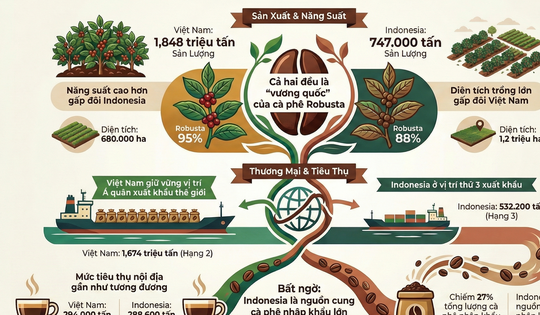 Giá cà phê hôm nay 22-12: Điều bất ngờ từ đối thủ cà phê Indonesia