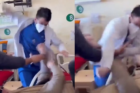 Bác sĩ đánh bệnh nhân tới tấp vì bị nhắc nhở thái độ