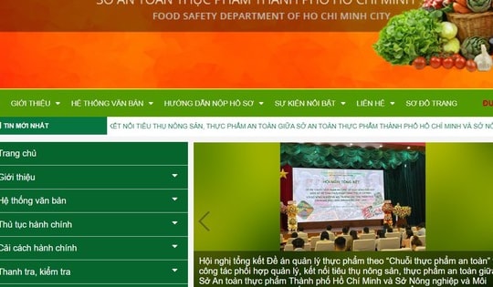 Sở An toàn thực phẩm TPHCM: Chưa phát hiện sai phạm trong quản lý an toàn thực phẩm