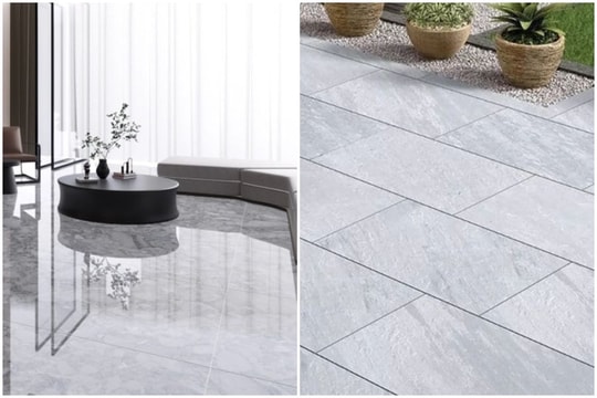 Nên chọn gạch lát nền bóng hay nhám?