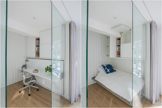 Những căn hộ dưới 50 m2 giấu giường để mở rộng không gian sống