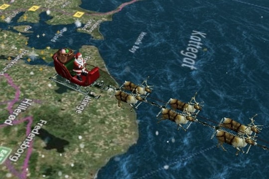 Quân đội Mỹ theo dấu Ông già Noel đêm Giáng sinh