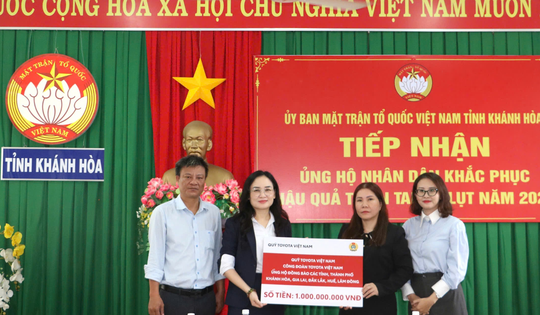 Toyota Việt Nam chung tay cùng bà con 5 tỉnh miền Trung và Tây Nguyên ổn định cuộc sống sau bão lũ