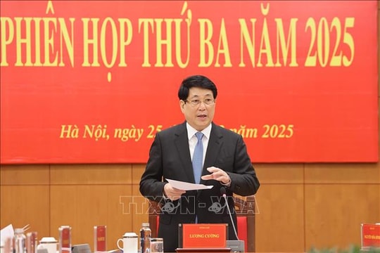 Chủ tịch nước Lương Lường chủ trì Phiên họp thứ ba Ban Chỉ đạo cải cách Tư pháp Trung ương