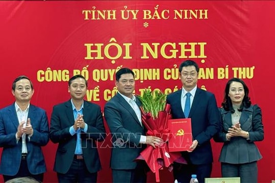 Bắc Ninh công bố quyết định chuẩn y chức danh Phó Bí thư Tỉnh ủy