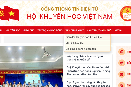 Ra mắt Cổng thông tin điện tử Hội Khuyến học Việt Nam