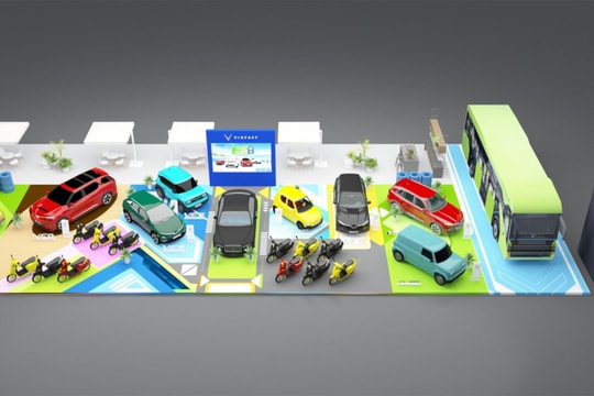 Không gian trưng bày của các hãng xe ở Vietnam Mobility Show 2025